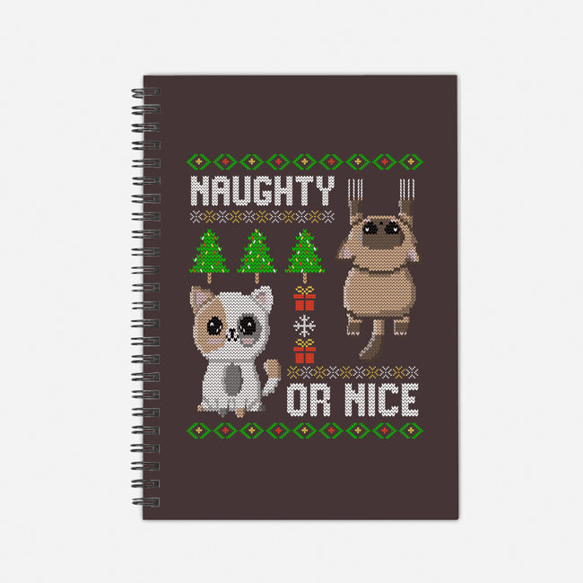 Naughty Or Nice Kittens-None-Dot Grid-Notebook-NMdesign