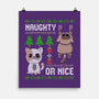 Naughty Or Nice Kittens-None-Matte-Poster-NMdesign