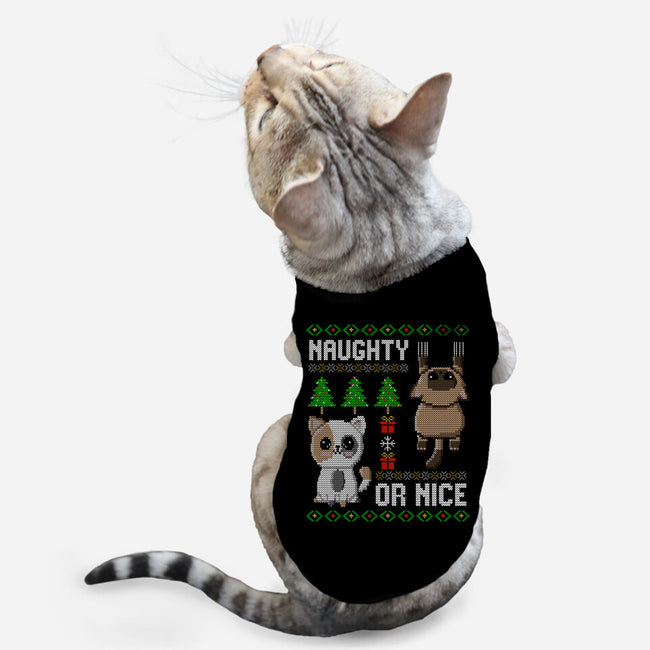 Naughty Or Nice Kittens-Cat-Basic-Pet Tank-NMdesign