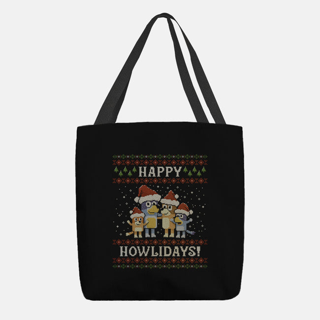 Happy Howlidays-None-Basic Tote-Bag-kg07