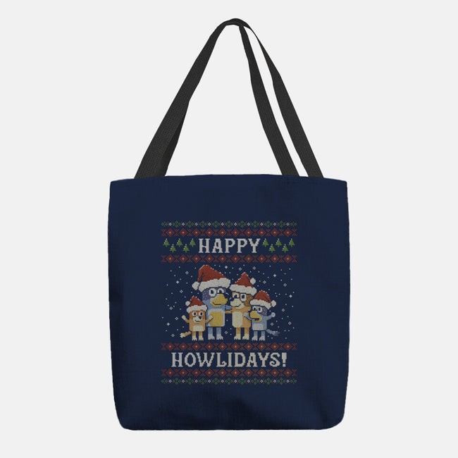 Happy Howlidays-None-Basic Tote-Bag-kg07