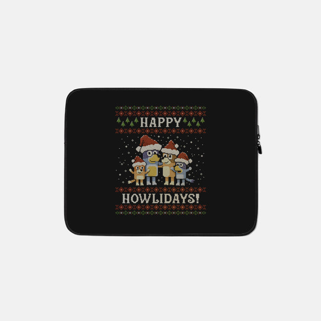 Happy Howlidays-None-Zippered-Laptop Sleeve-kg07