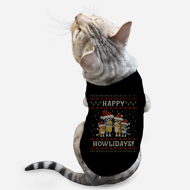 Happy Howlidays-Cat-Basic-Pet Tank-kg07