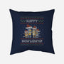 Happy Howlidays-None-Removable Cover-Throw Pillow-kg07