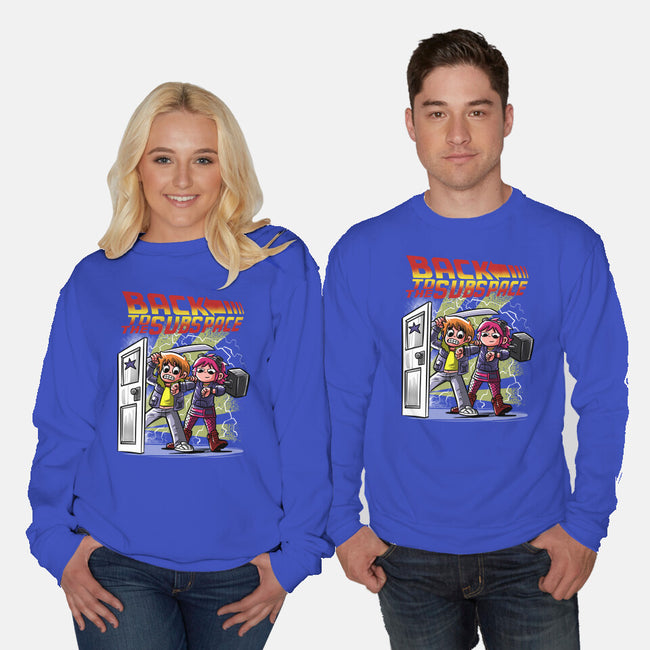 Back To The Subspace-Unisex-Crew Neck-Sweatshirt-zascanauta