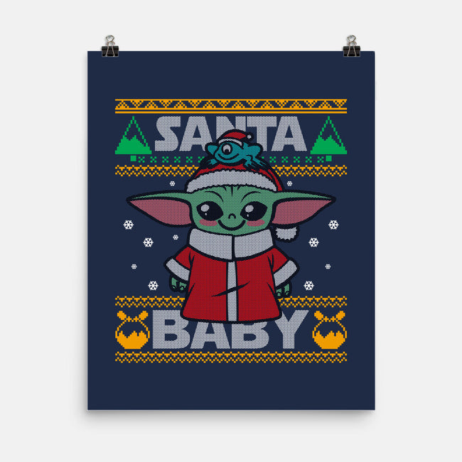 Santa Baby-None-Matte-Poster-Boggs Nicolas