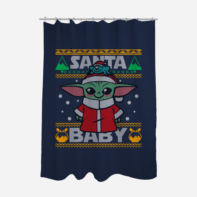 Santa Baby-None-Polyester-Shower Curtain-Boggs Nicolas