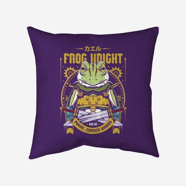 Glenn Frog Knight-None-Non-Removable Cover w Insert-Throw Pillow-Alundrart