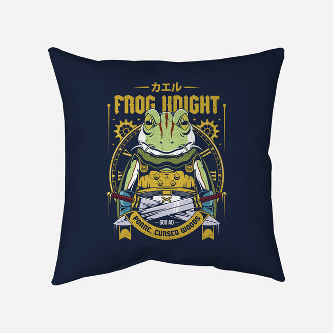 Glenn Frog Knight-None-Removable Cover w Insert-Throw Pillow-Alundrart