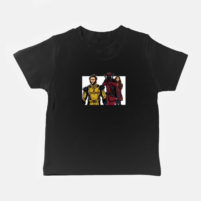 Distracted Deadpool-Baby-Basic-Tee-AndreusD