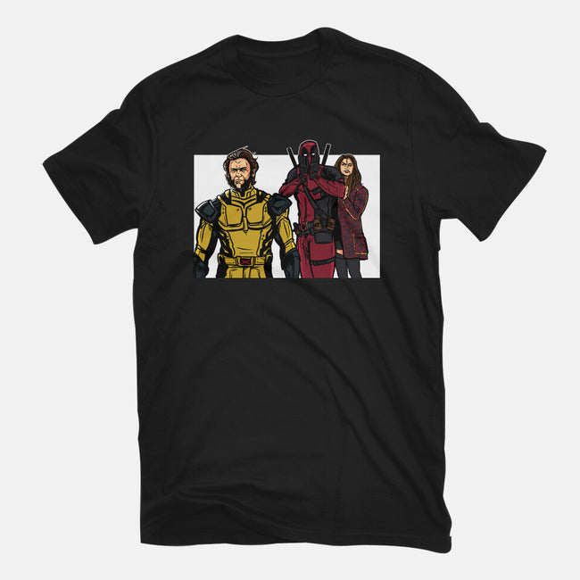 Distracted Deadpool-Unisex-Basic-Tee-AndreusD