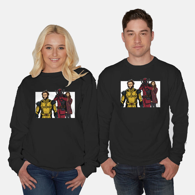 Distracted Deadpool-Unisex-Crew Neck-Sweatshirt-AndreusD