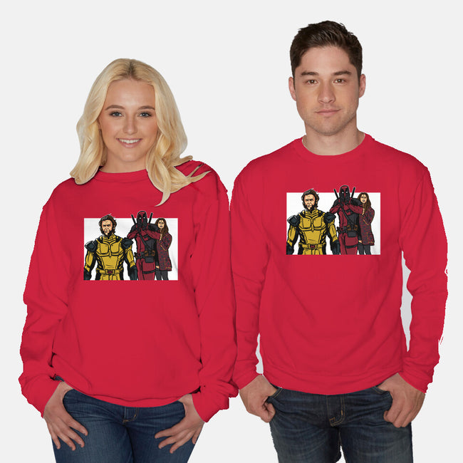 Distracted Deadpool-Unisex-Crew Neck-Sweatshirt-AndreusD