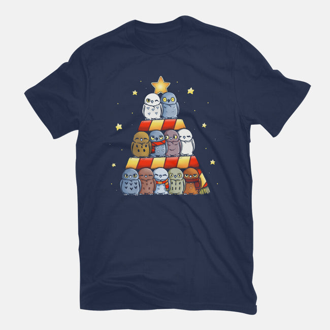 Magical Owl Tree-Unisex-Basic-Tee-Vallina84