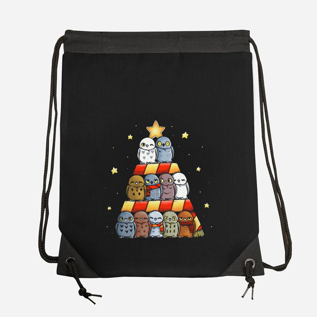 Magical Owl Tree-None-Drawstring-Bag-Vallina84