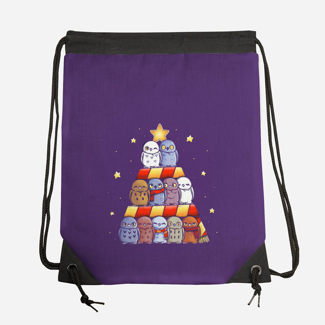 Magical Owl Tree-None-Drawstring-Bag-Vallina84