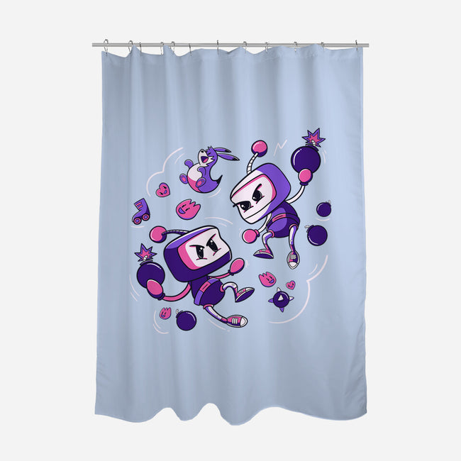 Explosive Battle-None-Polyester-Shower Curtain-Ca Mask