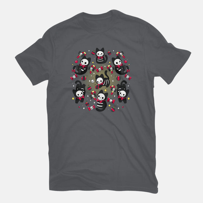 Creepy Xmas Kittens-Mens-Heavyweight-Tee-Vallina84