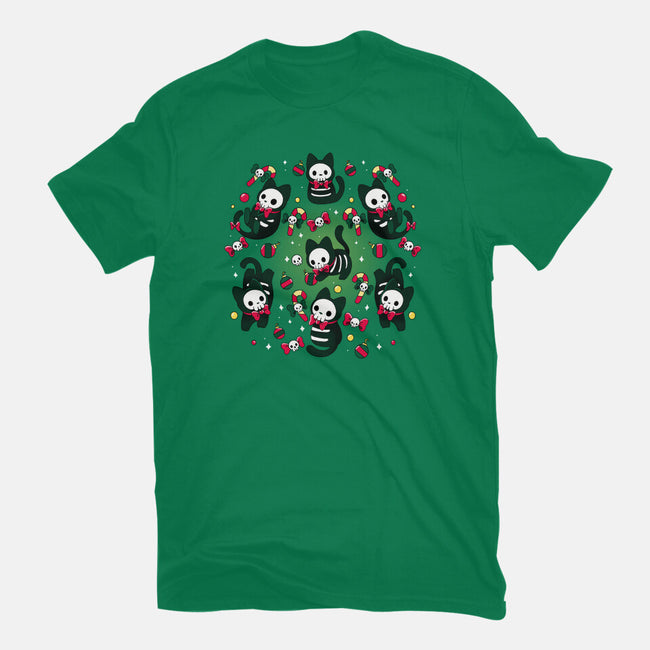 Creepy Xmas Kittens-Womens-Fitted-Tee-Vallina84