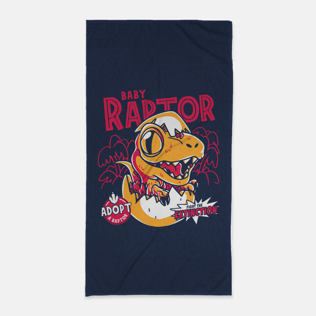 Baby Raptor-None-Beach-Towel-estudiofitas