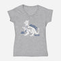 Icy Emergency-Womens-V-Neck-Tee-Wheels