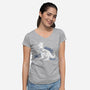 Icy Emergency-Womens-V-Neck-Tee-Wheels