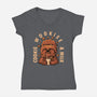 Cookie Wookee And Milk-Womens-V-Neck-Tee-erion_designs