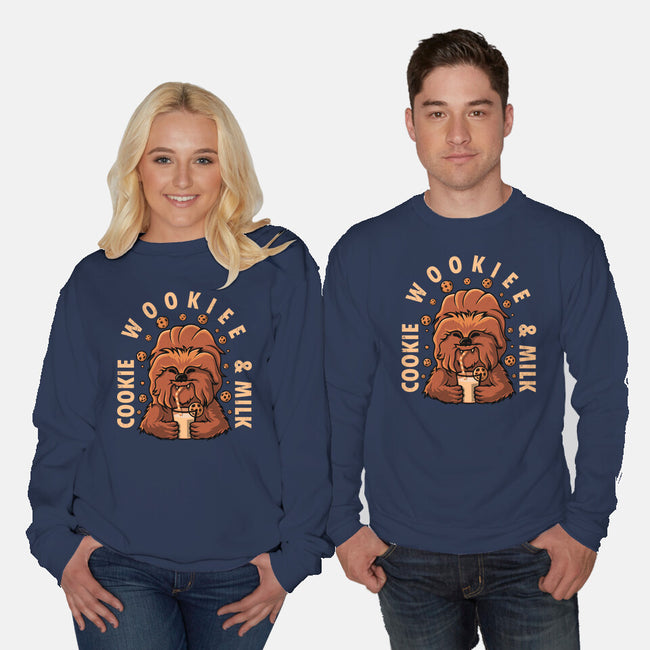 Cookie Wookee And Milk-Unisex-Crew Neck-Sweatshirt-erion_designs