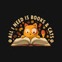 All I Need Is Books And Cats-Mens-Basic-Tee-erion_designs