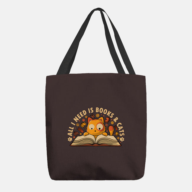 All I Need Is Books And Cats-None-Basic Tote-Bag-erion_designs