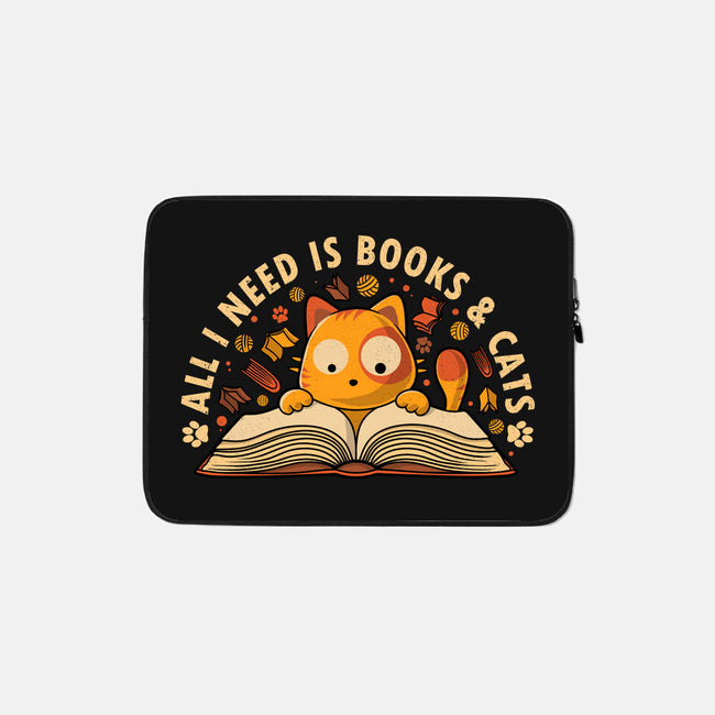 All I Need Is Books And Cats-None-Zippered-Laptop Sleeve-erion_designs