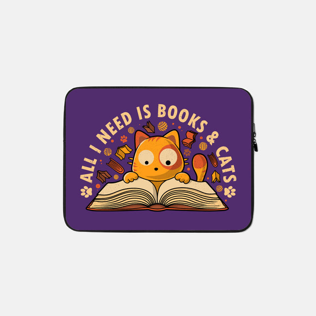 All I Need Is Books And Cats-None-Zippered-Laptop Sleeve-erion_designs