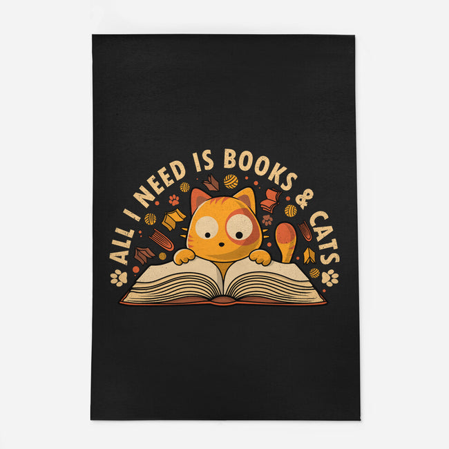 All I Need Is Books And Cats-None-Indoor-Rug-erion_designs