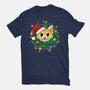 An Aggressively Merry Christmas-Womens-Fitted-Tee-Alexhefe