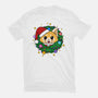 An Aggressively Merry Christmas-Womens-Fitted-Tee-Alexhefe