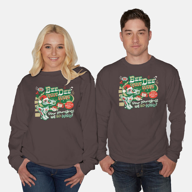 The Buddy Droid-Unisex-Crew Neck-Sweatshirt-Wheels