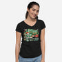 The Buddy Droid-Womens-V-Neck-Tee-Wheels