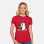 The Best Snowman In The Parsec-Womens-Fitted-Tee-Boggs Nicolas