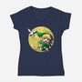 The Adventures Of Link-Womens-V-Neck-Tee-BlancaVidal