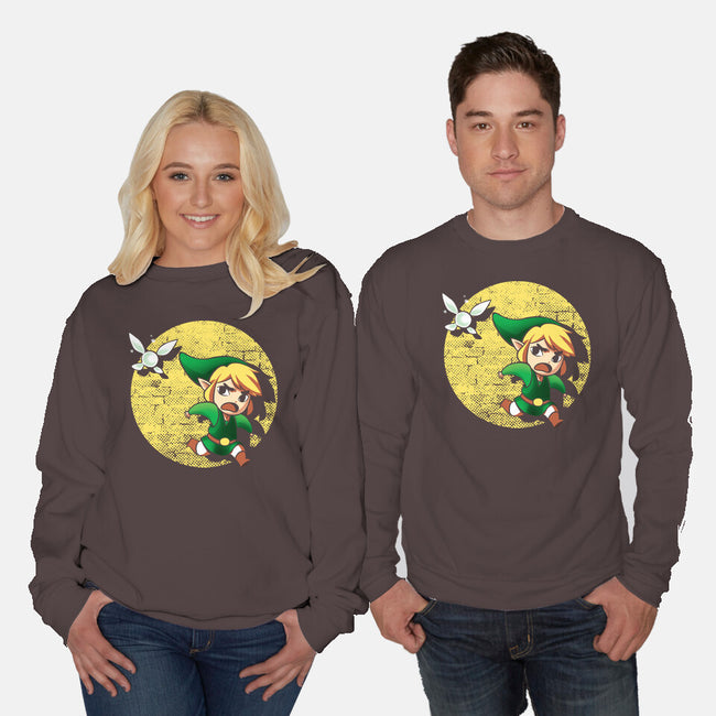 The Adventures Of Link-Unisex-Crew Neck-Sweatshirt-BlancaVidal