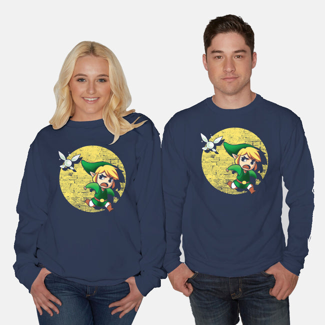 The Adventures Of Link-Unisex-Crew Neck-Sweatshirt-BlancaVidal