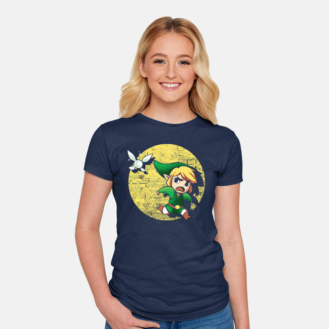 The Adventures Of Link-Womens-Fitted-Tee-BlancaVidal