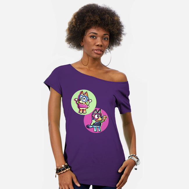 Pool Game-Womens-Off Shoulder-Tee-nickzzarto