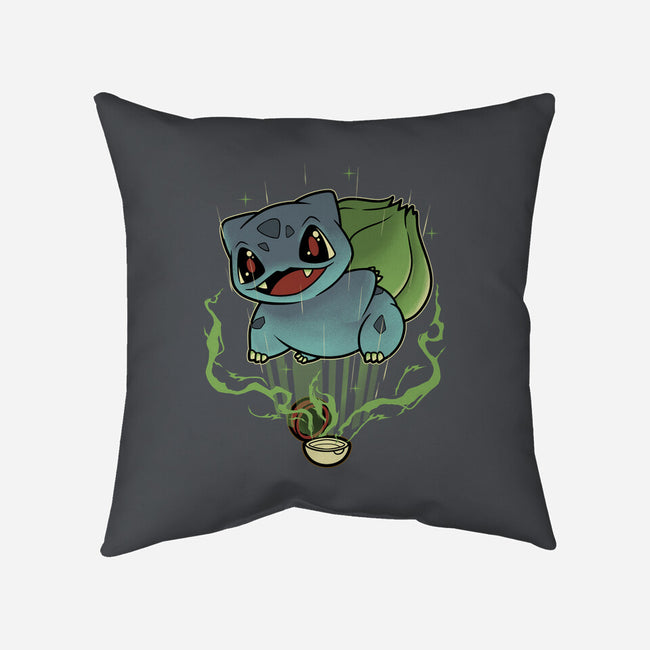 Summoning Grass Toad-None-Non-Removable Cover w Insert-Throw Pillow-Astrobot Invention