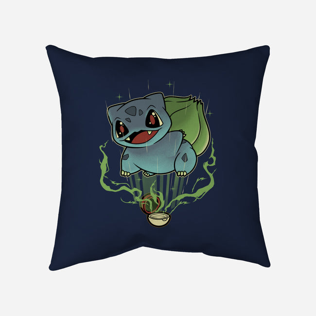 Summoning Grass Toad-None-Non-Removable Cover w Insert-Throw Pillow-Astrobot Invention