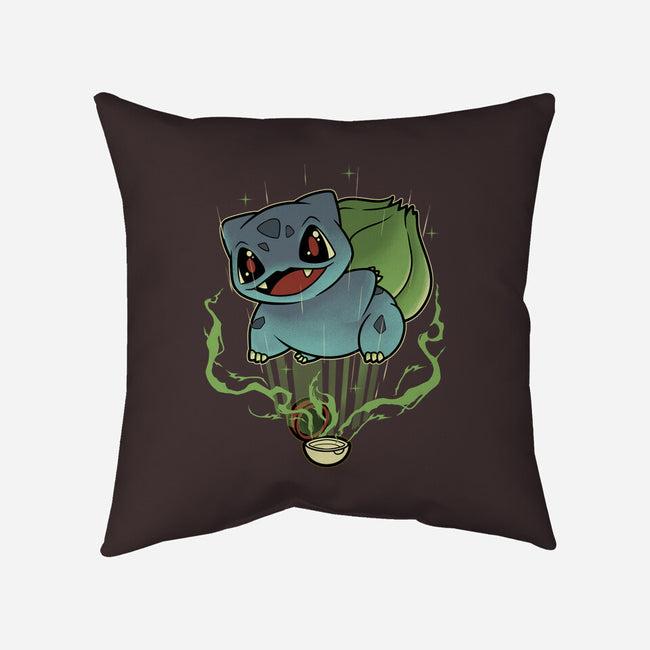 Summoning Grass Toad-None-Removable Cover w Insert-Throw Pillow-Astrobot Invention