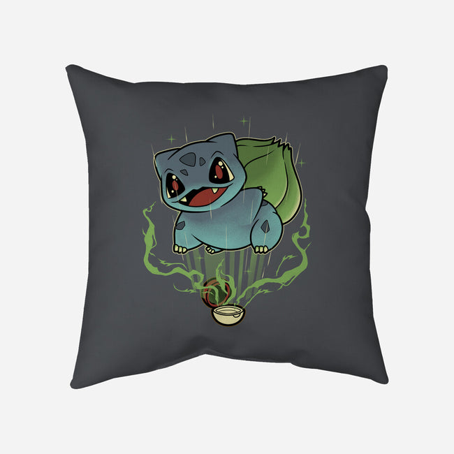 Summoning Grass Toad-None-Removable Cover-Throw Pillow-Astrobot Invention