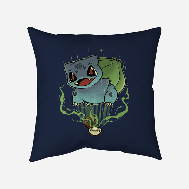 Summoning Grass Toad-None-Removable Cover-Throw Pillow-Astrobot Invention