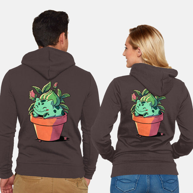 Plant Creature-Unisex-Zip-Up-Sweatshirt-fanfreak1
