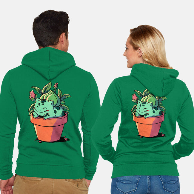 Plant Creature-Unisex-Zip-Up-Sweatshirt-fanfreak1